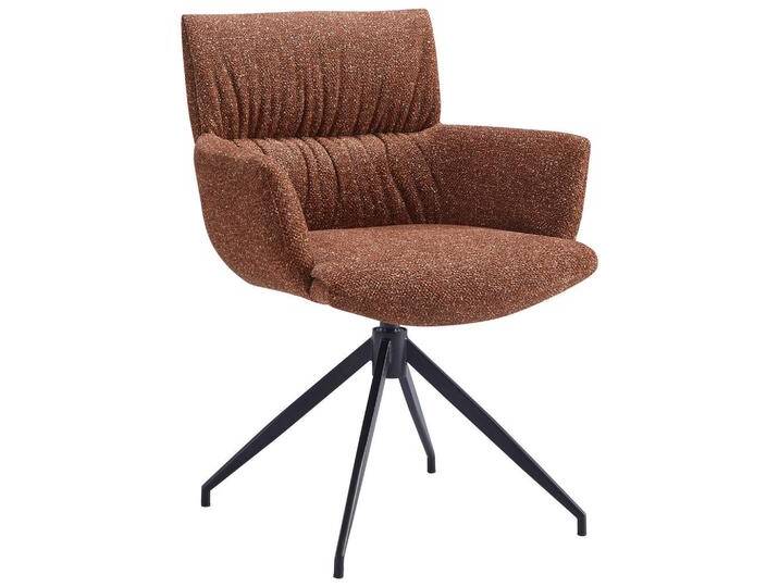 Dieter Knoll ARMLEHNSTUHL, Rost, Metall, Drehkreuz, 64x86x63 cm, Stoffauswahl, Sitzfläche 360° drehbar, automatische Rückholfunktion, Esszimmer, von Dieter-Knoll