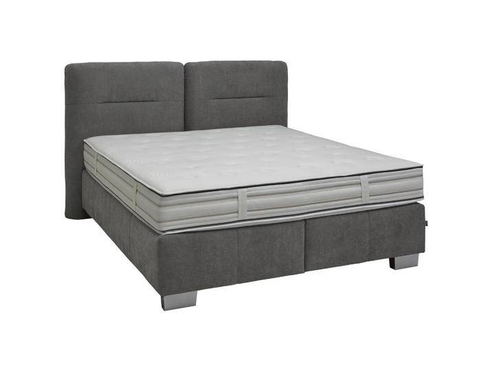 Dieter Knoll BOXSPRINGBETT, Anthrazit, Uni, H2, 7-Zonen, Höhe ca. 31 cm, 140x200 cmes Vertrauen - OEKO-TEX®, Made in EU, Über- und Sondergrößen von Dieter-Knoll