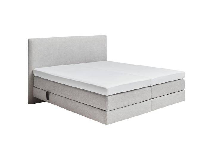 Dieter Knoll BOXSPRINGBETT, Beige, H3 + H4, Höhe ca. 20 cm, 180x200 cm, gepolstertes Kopfteil, Topper geteilt, Matratze in verschiedenen Härtegraden von Dieter-Knoll