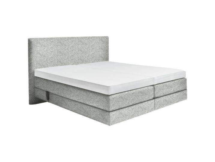 Dieter Knoll BOXSPRINGBETT, Natur, H2 + H3, Höhe ca. 20 cm, 180x200 cm, gepolstertes Kopfteil, Stoffauswahl, Topper geteilt, in verschiedenen Größen von Dieter-Knoll