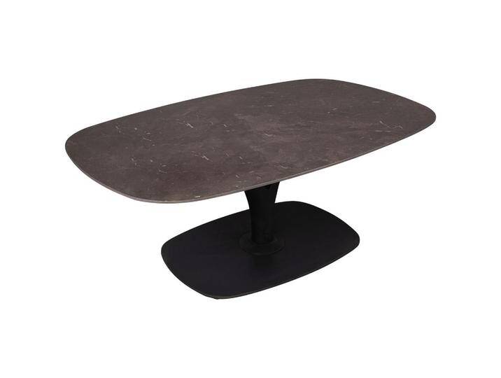 Dieter Knoll COUCHTISCH, Anthrazit, Dunkelbraun, Metall, Keramik, Säule, Bodenplatte, 70x42x115 cm, Wohnzimmer, Wohnzimmertische, Couchtische, von Dieter-Knoll
