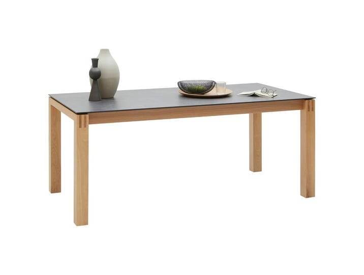 Dieter Knoll ESSTISCH, Graphit, Eiche, Holz, Kunststoff, Wildeiche, furniert, rechteckig, eckig, 90x76x180(270) cm, ausziehbar, in verschiedenen von Dieter-Knoll