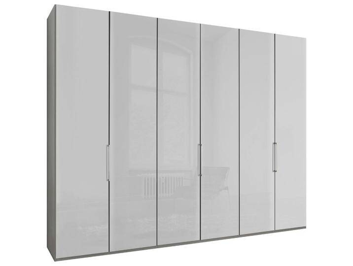 Dieter Knoll DREHTÜRENSCHRANK, Grau, Weiß, Metall, 6 Fächer, 300x236x58 cm, ISO 9001, Made in Germany, Beimöbel erhältlich, umfangreiches Zubehör in von Dieter-Knoll