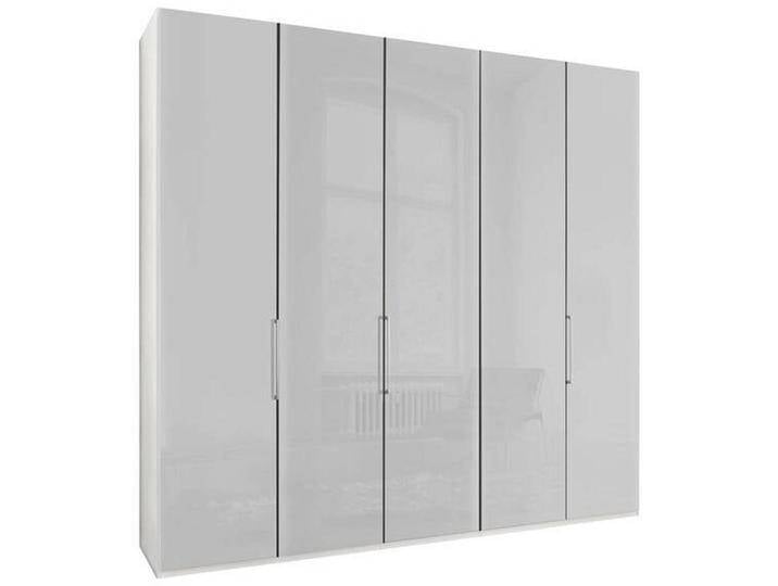 Dieter Knoll FALTTÜRENSCHRANK, Weiß, Metall, 6 Fächer, 250x216x58 cm, ISO 9001, Goldenes M, Made in Germany, Beimöbel erhältlich, umfangreiches von Dieter-Knoll