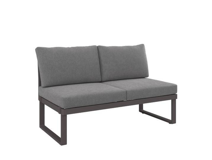 Dieter Knoll LOUNGESOFA, Anthrazit, Hellgrau, Dunkelgrau, Metall, 2-Sitzer, Füllung: Schaumstoff, 134x74x76 cm, Loungemöbel, Gartensofas Dieter Knoll LOUNGESOFA, Anthrazit, Hellgrau, Dunkelgrau, Metall, 2-Sitzer, Füllung: Schaumstoff, 134x74x76 cm, Loungemöbel, Gartensofas von Dieter-Knoll
