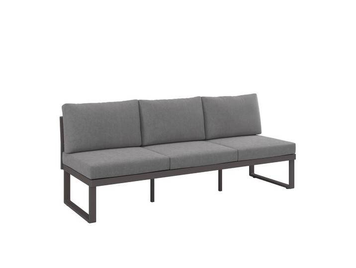 Dieter Knoll LOUNGESOFA, Anthrazit, Hellgrau, Dunkelgrau, Metall, 3-Sitzer, Füllung: Schaumstoff, 201x74x76 cm, Loungemöbel, Gartensofas Dieter Knoll LOUNGESOFA, Anthrazit, Hellgrau, Dunkelgrau, Metall, 3-Sitzer, Füllung: Schaumstoff, 201x74x76 cm, Loungemöbel, Gartensofas von Dieter-Knoll