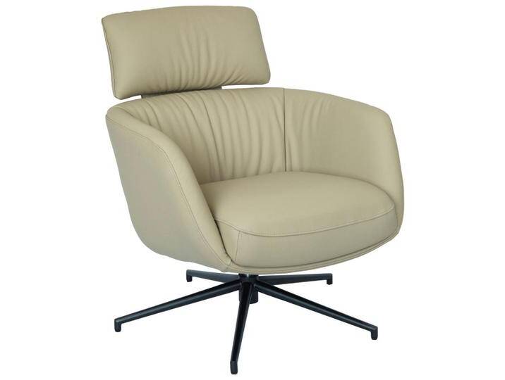Dieter Knoll RELAXSESSEL, Schwarz, Hellbraun, Metall, Echtleder, Rindleder, 73x86x83 cm, Sitzfläche 360° drehbar, Stühle Dieter Knoll RELAXSESSEL, Schwarz, Hellbraun, Metall, Echtleder, Rindleder, 73x86x83 cm, Sitzfläche 360° drehbar, Stühle von Dieter-Knoll