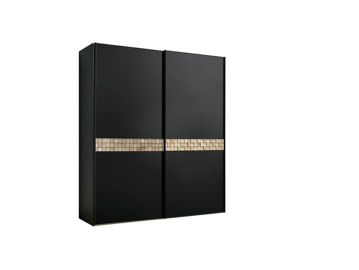 Dieter Knoll SCHWEBETÜRENSCHRANK, Anthrazit, Schwarz, Eiche, Eiche, massiv, 4 Fächer, 200x240x68 cm, Blauer Engel, BQ - Bündnis für Qualität, Made in von Dieter-Knoll