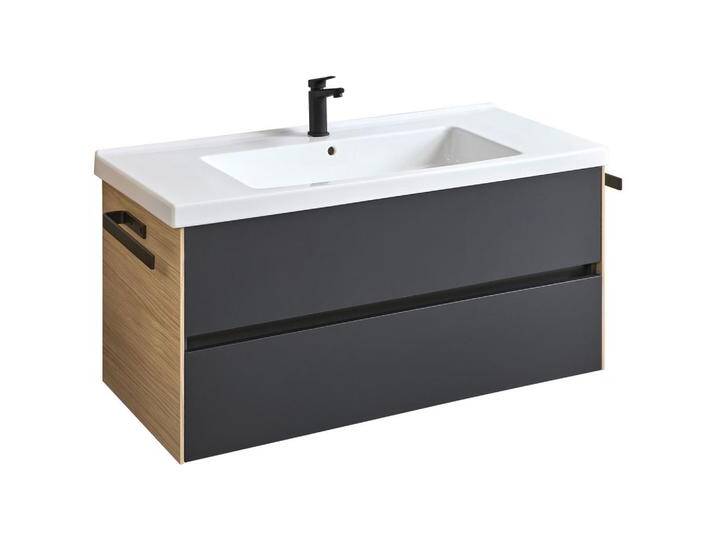 Dieter Knoll WASCHTISCHKOMBI, Schwarz, Eiche, 2 Schubladen, 121 cm, Made in Germany, hängend, Badezimmer, Waschbecken & Armaturen, Waschtische Dieter Knoll WASCHTISCHKOMBI, Schwarz, Eiche, 2 Schubladen, 121 cm, Made in Germany, hängend, Badezimmer, Waschbecken & Armaturen, Waschtische von Dieter-Knoll