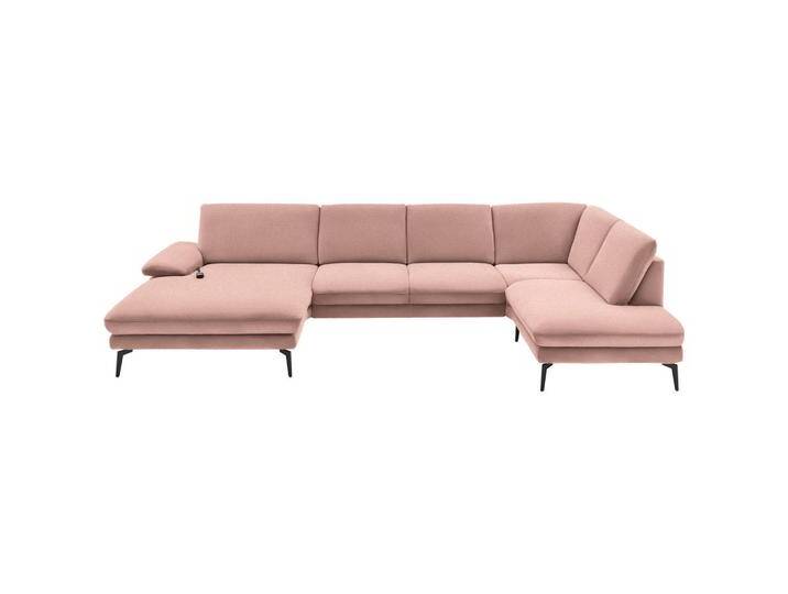 Dieter Knoll WOHNLANDSCHAFT, Altrosa, 4-Sitzer, U-Form, 344x208 cm, Goldenes M, Fußauswahl, Stoffauswahl, Sitzqualitäten, seitenverkehrt erhältlich, von Dieter-Knoll