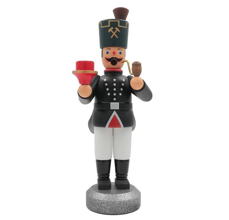 Dieter Legler GmbH & Co. KG Räuchermännchen Räuchermann Bergmann mit Kerzenhalter 22 cm - Original Erzgebirge von Dieter Legler GmbH & Co. KG