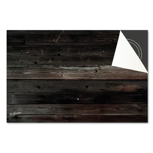 Induktionsschutz von Dietrix - Schutzmatte 60x52cm - Holz Look Dunkel - Base - Für Induktionskochfeld/Induktionsherd - Herdabdeckung Ceranfeld - Helle Unterseite - Herdabdeckplatte von Dietrix