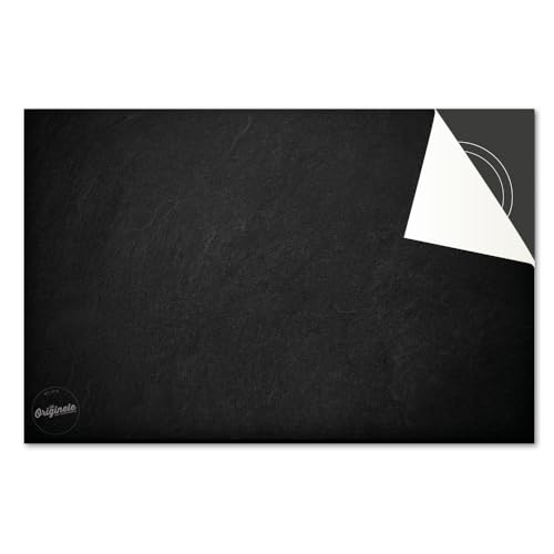 Induktionsschutz von Dietrix - Schutzmatte 65x52cm - Beton Look Schiefer - Base - Für Induktionskochfeld/Induktionsherd - Herdabdeckung Ceranfeld - Helle Unterseite - Herdabdeckplatte von Dietrix