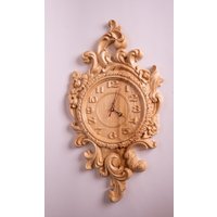 Wanduhr Geschnitzt Aus Eschenholz Wanduhr Geschnitzt Aus Eschenholz von DietscheHolzhandwerk