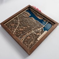 Alexandria Karte | Holz Und Epoxidharz von DifferentMaps