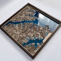 Annapolis Karte | Holz Und Epoxidharz von DifferentMaps