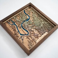 Chattanooga Karte | Holz Und Epoxidharz von DifferentMaps