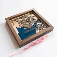 Havre De Grace Karte | Holz Und Epoxyd von DifferentMaps