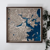 Hölzerne Karte Von Jeder Stadt in Der Welt | Einzigartiges Personalisiertes Geschenk Für Housewarming 5. Jahrestag Geburtstag Hochzeit Holz Und von DifferentMaps