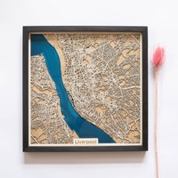 Liverpool Karte | Holz Und Epoxyd von DifferentMaps