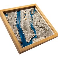 New York Wall Art | Holz Karte von DifferentMaps