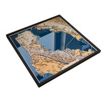 San Francisco Bay | Holz Und Epoxidharz von DifferentMaps