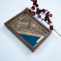 Venedig Karte | Holz Und Epoxidharz von DifferentMaps