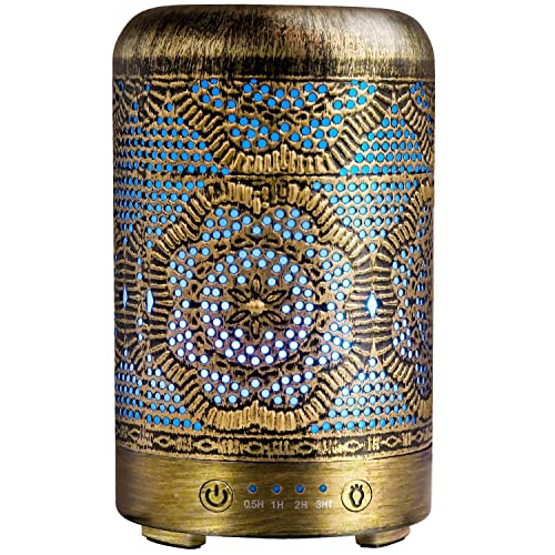 Diffuserlove Aroma Diffuser Luftbefeuchter Humidifier 100Ml Metall Diffusor für ätherische Öle 7 Farbe Licht Aromatherapie Golden Diffuserlove Aroma Diffuser Luftbefeuchter Humidifier 100Ml Metall Diffusor für ätherische Öle 7 Farbe Licht Aromatherapie Golden von Diffuserlove