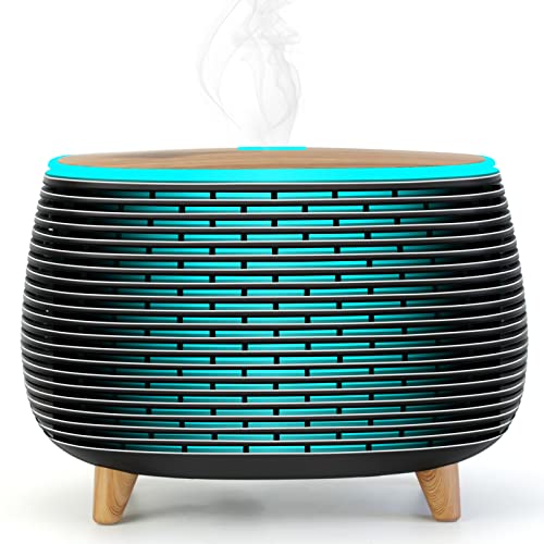 Diffuserlove Aroma Diffuser Essential Oil Diffuser 400 ml Aromatherapy Air Diffuser Air Diffuser Essential Oil Diffuser with 7 Colour Lights Room Diffuser Defuser Air Fragrance Oil Diffusers von Diffuserlove