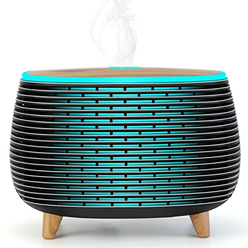 Diffuserlove Aroma Diffuser ätherisches Öl Diffusor 400ML Aromatherapie Air Diffuser Luftdiffusor Essential Oil Diffuser mit 7 Farblichtern Raum Diffuser Defuser Luft Duftöldiffusoren von Diffuserlove