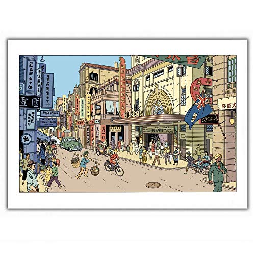 ZigZag Editions Poster Offset Blake and Mortimer, Queen's (35,5x28cm) von ZigZag Editions