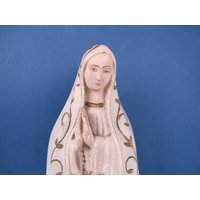 Vintage Madonna Statue Aus Kreide. 33cm Groß von DigVintageStuff