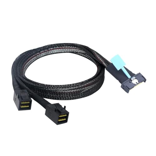 Diggtor MCIO 8i bis 2 X SFF 8643 PCIE Gen5 von MCIO 8X A Mini SAS HD SFF 8643 High Speed für Server Data Center 0,5M von Diggtor