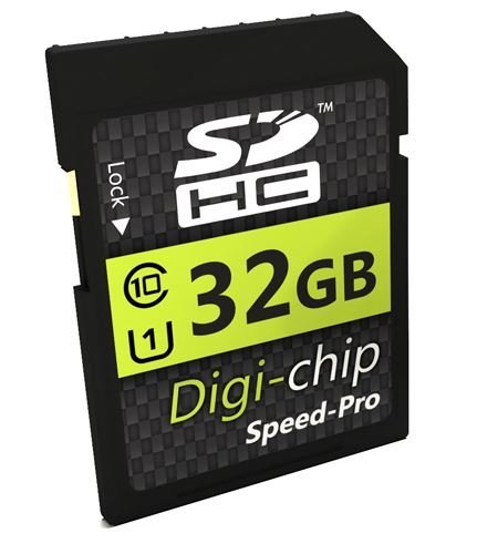 Digi Chip 32 GB große SDHC-Speicherkarte (Klasse 10) für Canon EOS 1300D, EOS 800, EOS M10, PowerShot G5 X und PowerShot G9 X Digitalkameras von Digi-Chip