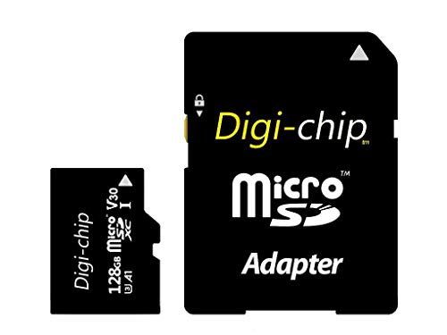Digi-Chip Micro-SD-Speicherkarte UHS-1 High Speed für Amazon Fire 7, Fire 7 Kids, Amazon Fire HD8, HD8 Kids, Fire HD10, Fire HD 10 Kids Tablet PC (128GB, Gelb - Extreme) von Digi-Chip