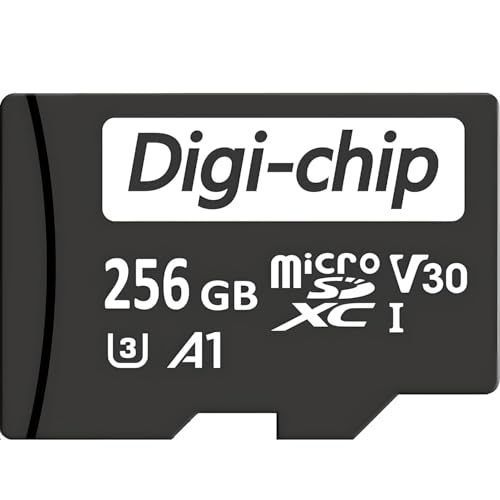 Digi-Chip Micro-SD-Speicherkarte für Nextbase Dashcam 322 GW, 422 GW, 522 GW, 622 GW, IQ1k, IQ2K, IQ 4K in Auto-Armaturenbrettkamera, 256 GB von Digi-Chip
