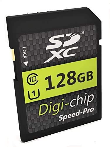 Digi Chip SDXC Class 10 Speicherkarte für Nikon Coolpix A1000, B600, P950, W150 Kameras (128 GB) von Digi-Chip