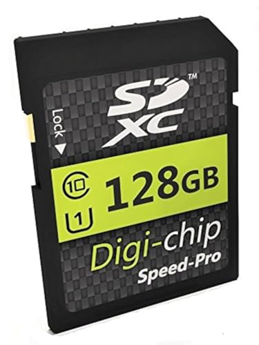 Digi Chip SDXC Class 10 Speicherkarte für Panasonic Lumix DMC-FZ1000, DMC-FZ72, DMC-TZ80, DMC-FZ330, DMC-FZ200 und DMC-TZ100 Digitalkameras (128 GB) von Digi-Chip