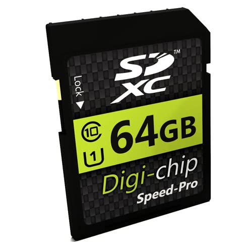 Digi Chip SDXC-Speicherkarte, Klasse 10, für Kodak PixPro FZ55, FZ45, AZ901, AZ652, AZ405, AZ255 Digitalkameras von Digi-Chip
