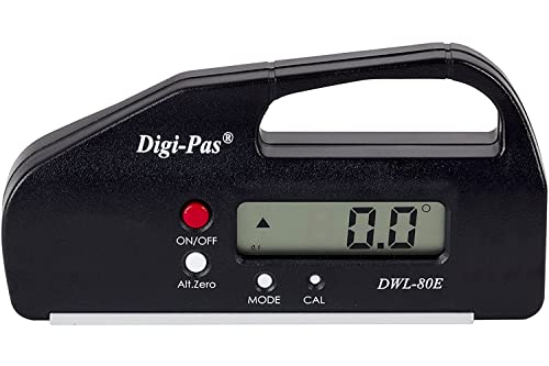 Digi-Pas DWL80E 0,1 Grad Digitale Wasserwaage/Winkellehre/Winkelmesser/Neigungsmesser Taschengröße von Digi-Pas