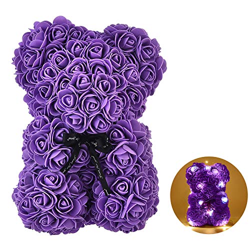 Digi4U Rosen Teddybär Muttertagsgeschenk Geschenke für Mama Oma Teddybär Rosen Geschenk zum Muttertag Geburtstagsgeschenk Jahrestag Geschenk für Sie Frauen von Digi4U