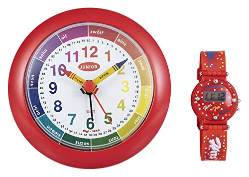 Digi-Tech Wecker mit eine Digitale Kinderuhr, Plastik, Rot, 10 x 4 x 10 cm Digi-Tech Wecker mit eine Digitale Kinderuhr, Plastik, Rot, 10 x 4 x 10 cm von DigiTech