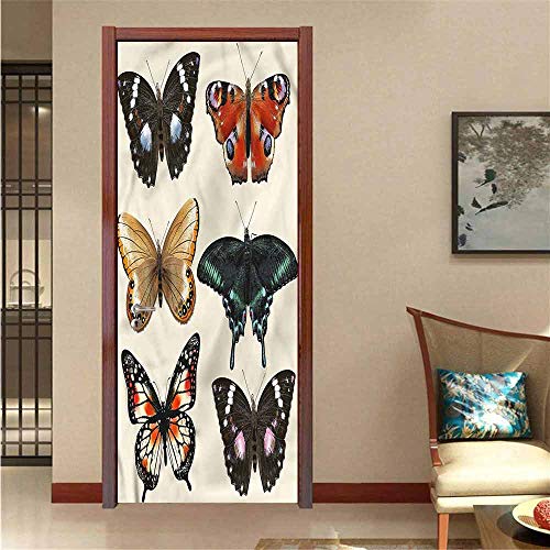 Retro-3D-Türaufkleber, Bunte Schere, Schneiderei für Zuhause, Raumdekoration W17.1xH78.7 inch color05 Retro-3D-Türaufkleber, Bunte Schere, Schneiderei für Zuhause, Raumdekoration W17.1xH78.7 inch color05 von Digiglio Bomboniere