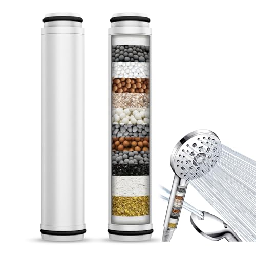 2er Pack Filter für Duschkopf, Nur für Asin:B0C7QL3B5G, Digiroot 15 Schichten Duschfilter für Kalkhaltiges Wasser, Shower Filter Entfernung von Chlor, Schwermetallen und schädliche Substanzen von Digiroot