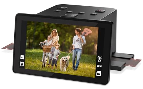 Digitaler Film- und Diascanner mit großem 5-Zoll-LCD-Display, Negativscanner und Dia Scanner zum Digitalisieren, konvertiert 135, 126 KPK, 110 Negative und Super 8-Film in 22 MP JPEG. Digitaler Film- und Diascanner mit großem 5-Zoll-LCD-Display, Negativscanner und Dia Scanner zum Digitalisieren, konvertiert 135, 126 KPK, 110 Negative und Super 8-Film in 22 MP JPEG. von DigitPro