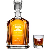 Dekanter Geschenk Mit Graviertem Logo, Lasergraviertes Whisky-Dekanter-Set von DigitalAArts