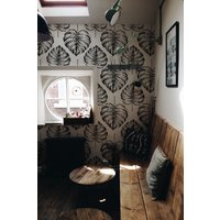 Monstera-Blatt-Tapete, Abnehmbare Tapete, Abziehen Und Aufkleben, Wanddekoration, Heimdekoration, Wandkunst Zum Ausdrucken von DigitalIcons