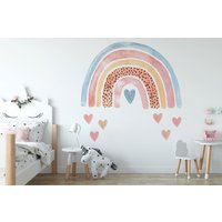 Regenbogen Wandtattoo | Kinderzimmer Aquarell Wandaufkleber Für Kinder Dekor von DigitalIcons