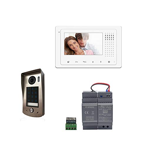 Digitone DIGI43C Video-Türsprechanlage mit Farbmonitor, 4,3 Zoll, Kamera 105 ° Winkel und Tastatur mit Code von Digitone by Gates