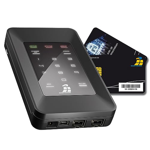 Digittrade HS256S Externe Festplatte 500GB SSD 2 5 Zoll High Security Mobile HDD USB 2.0 mit 256-Bit AES Hardwareverschlüsselung, Smartcard und PIN von Digittrade